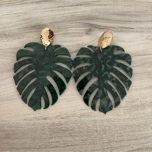 Palm Leaf Earrings